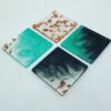 Mica Swirl Epoxy Coasters - Square - Image 3