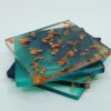 Mica Swirl Epoxy Coasters - Square - Image 2